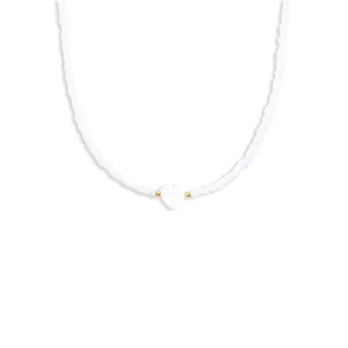 گردنبند طلا گوی قلب صدفی