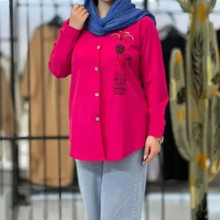 تونیک مانتویی لنین گلدوزی شده دلبر