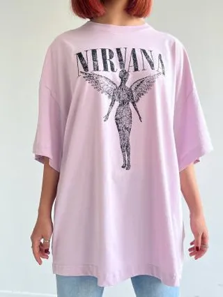 تیشرت وارداتی Nirvana (یاسی)