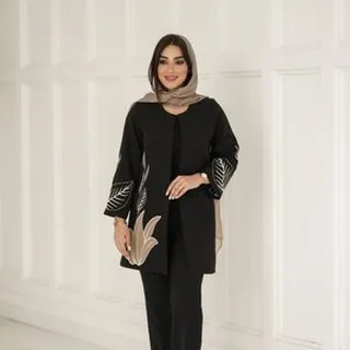 مانتو گلدوزی ترمه