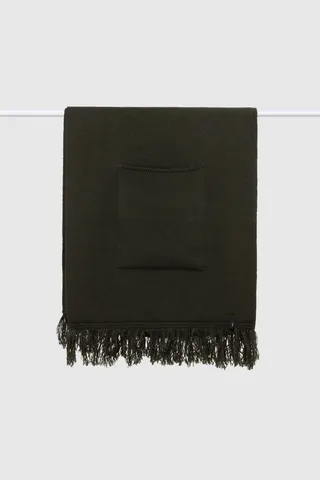 شال بافتنی سبز