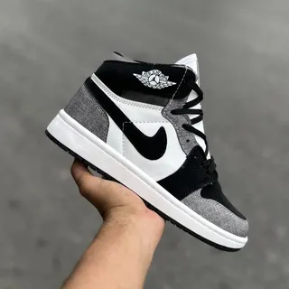 Air Jordan 1 ساقدار چینی🇨🇳طوسی مشکی کد(1397)