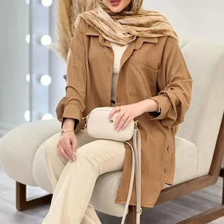 شومیز کراش بغل دکمه