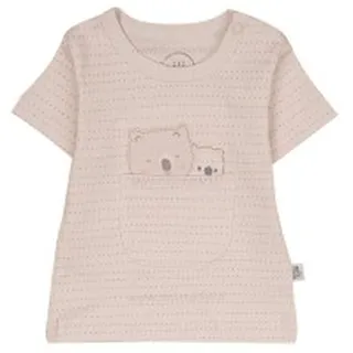 بلوز آستین کوتاه طرح کانگور و دوستان رنگ کرم نیلی Nili