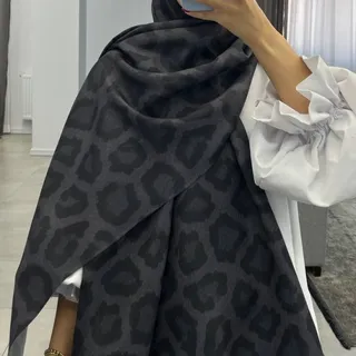 شال پلنگی مشکی