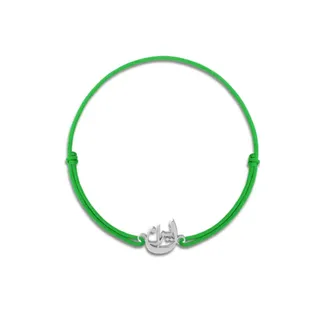 دستبند نقره بافت ایران سبز مردانه