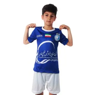 پیراهن و شورت بچگانه اول استقلال با نام رامین رضاییان Esteghlal Home 2024-25 Kit