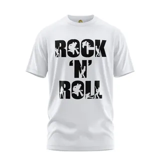 تی شرت آستین کوتاه زنانه هومرو مدل TW307 طرح Rock ...
