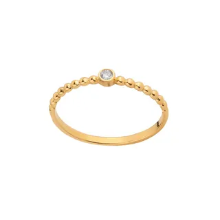 انگشتر طلا 18 عیار زنانه کیا گالری مدل AR585