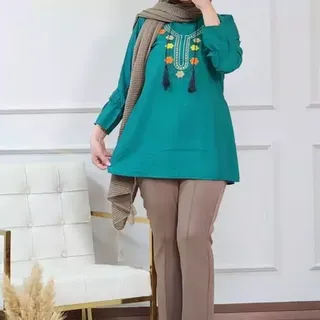 تونیک شومیز زنانه ودخترانه عیدانه بابوس جدیو