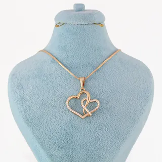 گردنبند زنانه ژوپینگ مدل قلب کد AAB628