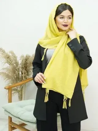 شال منگوله دار زنانه کد 15878