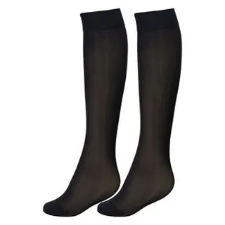 جوراب ساق بلند زنانه پریزن مدل سه ربع DEN-40 رنگ مشکی