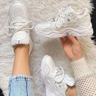 کفش لژدار زنانه مدل چنل بارب رنگ سفید