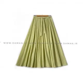 دامن  پسته ای   قد ۸۰  کد (555)