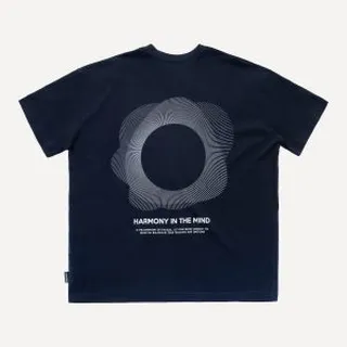 تیشرت اورسایز سرمه ای مدل HARMONY | کیامورس