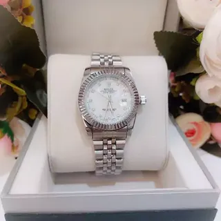 ساعت رولکس مردانه DATEJUST با کیفیت سیلور صفحه صدفی تاریخ دار