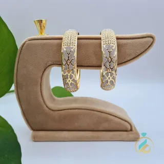 النگو طلا تراش سنگی