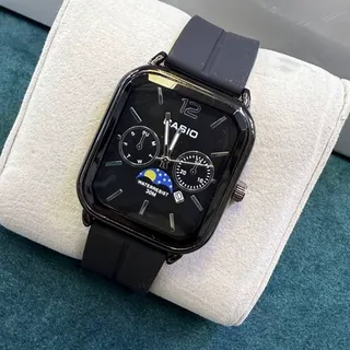 ساعت مردانه کاسیو اولدمانی مربعی تاریخ دار با جعبه 