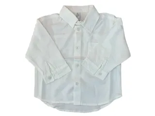 پیراهن کتان نوزاد و کودک پسرانه رنگ شیری