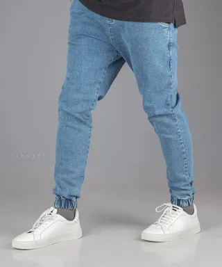 شلوار جین اسلش مردانه آبی 4186