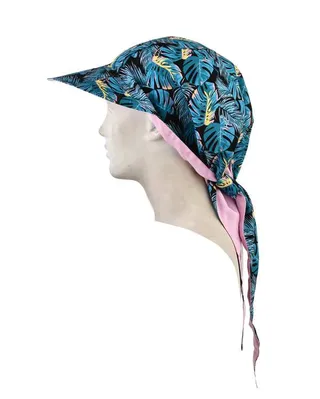 کلاه پارچه ای دو رو گره ای طرح هاوایی کله غا�زی صورتی تارتن Tartan
