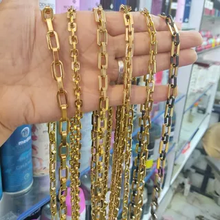 گردنبند استیل مردانه رنگ ثابت ضد حساسیت کیفیت بالا آبکاری چند ل�ایه 