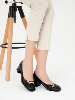 کفش پاشنه بلند زنانه مشکی پیرکاردین