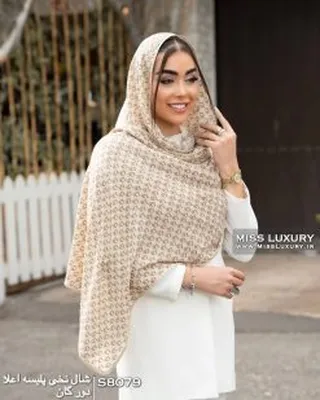 شال نخی پلیسه دورگان S8079