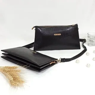 کیف دوشی پاسپورتی فشن مشکی