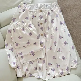 ست دو تیکه نخی جلو دکمه کد6670