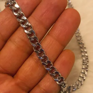 زنجیر گردنبند کارتیر نقره ای شیک 