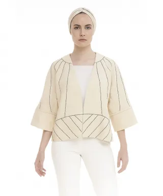 مانتو کتی کوتاه زنانه پینکی مدل 9950