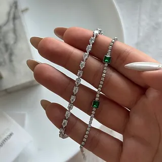 دستبند نگین