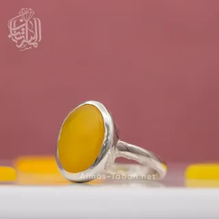 انگشتر زنانه عقیق زرد شرف الشمس کد 99
