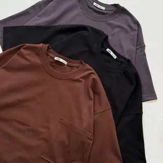 تیشرت باکسی تک جیب