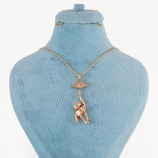 گردنبند زنانه ژوپینگ مدل ربات چترباز کد N578E