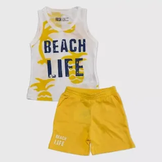 تاپ و شلوارک طرح Beach Life پسرانه (18 ماه تا 7 سال) کد 624463