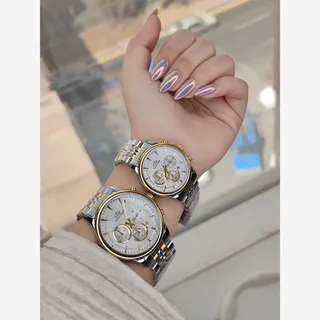 ست ساعت مردانه و زنانه مارک الگانس  سه موتور فعال کد 1/37جدید 