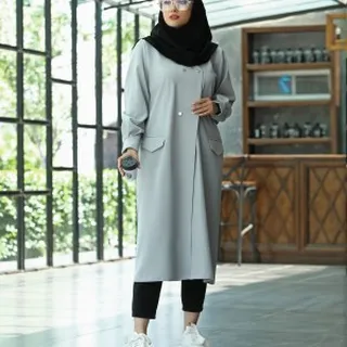 مانتو دانشجویی بلند مدل ستاره