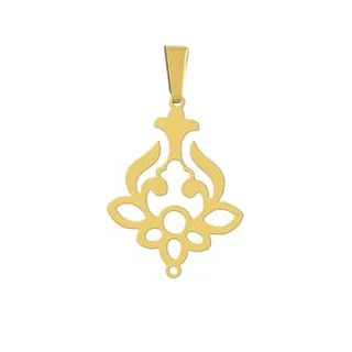 آویز گردنبند هایکا مدل گل نیلوفر کد a.h 210