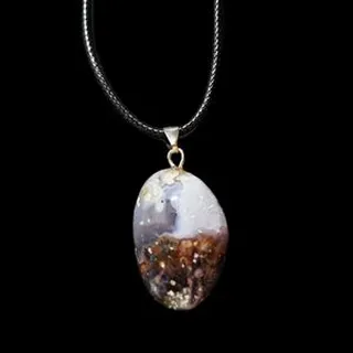 گردنبند مدل عقیق شجر رنگی کد AZ1