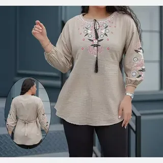تونیک گلدوزی شانتون ارسال رایگان 