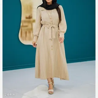 مانتو نازیلا شانتون لوئیز بلند جلوبسته 