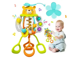 جغجغه چند کاره طرح خرس اسباب بازی هولا hola toys