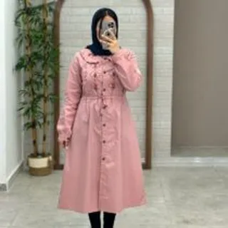 مانتو ترنج صورتی