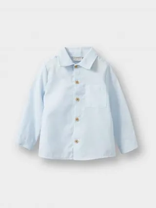پیراهن نوزاد پسر آبی روشن دفکتو