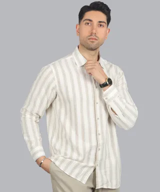 پیراهن مردانه آستین بلند راه راه 1114