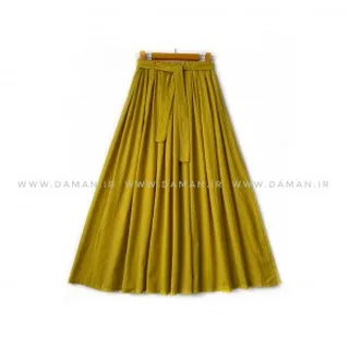 دامن  سبز حنایی  قد 90 کد (555)