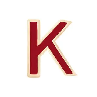آویز گردنبند نقره ژابیز مدل حرف K
